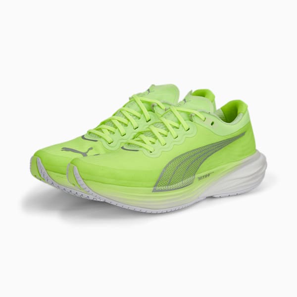 Deviate NITRO 2 Women's Running Shoes, Fizzy Apple-Metallic Silver, extralarge-IND