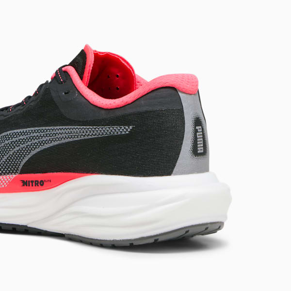 Women's PUMA Velocity NITRO 2 Running Shoes in Black/Pink/Blue