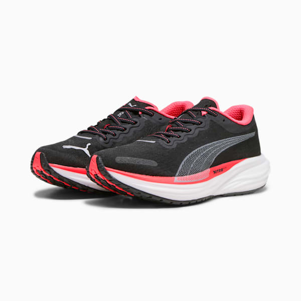 Deviate NITRO™ 2 Women's Running Shoes, PUMA Black-Fire Orchid, extralarge-IND