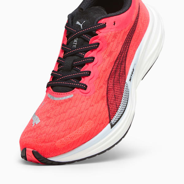 Deviate NITRO 2 Women's Running Shoes, Fire Orchid-PUMA Black-Icy Blue, extralarge-IND