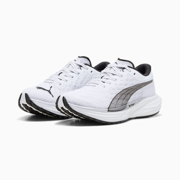 ウィメンズ ディヴィエイト ニトロ 2 ランニングシューズ, PUMA White-PUMA Black-PUMA Silver, extralarge-JPN