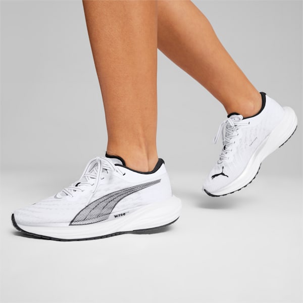 Deviate NITRO™ 2 Women's Running Shoes, PUMA White-PUMA Black-PUMA Silver, extralarge