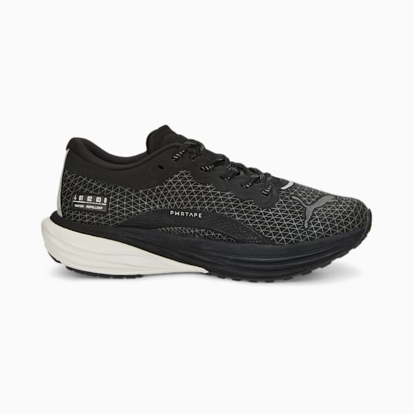 Deviate NITRO 2 WTR Running Shoes Women, Puma Black-Metallic Silver