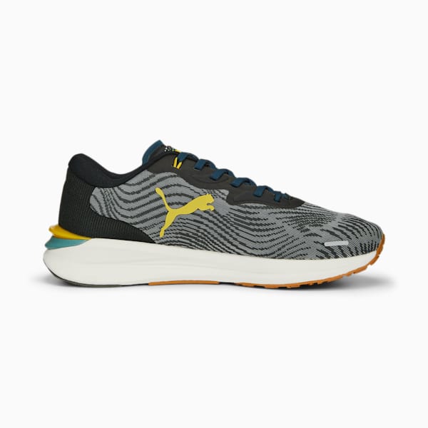 Electrify Nitro 2 First Mile Men's Running Shoes, PUMA Black-Dark Night-Fresh Pear, extralarge-IND