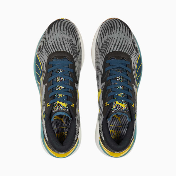Electrify Nitro 2 First Mile Men's Running Shoes, PUMA Black-Dark Night-Fresh Pear, extralarge-IND