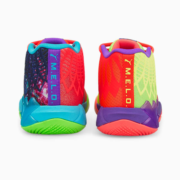 MB.01 Be You Basketball Shoes JR, Green Gecko-Red Blast, extralarge