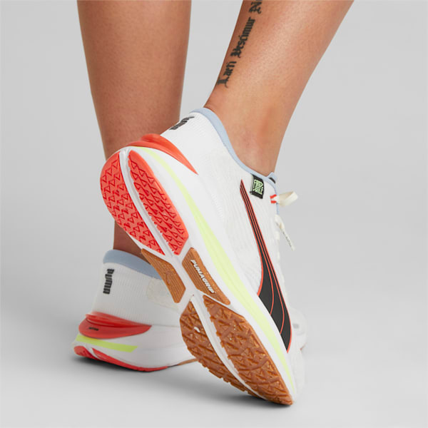 PUMA x FIRST MILE Electrify NITRO 2 Women's Running Shoes, Puma White-Puma Black-Firelight