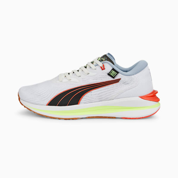 PUMA x FIRST MILE Electrify NITRO™ 2 Women's Running Shoes, Puma White-Puma Black-Firelight, extralarge-IND