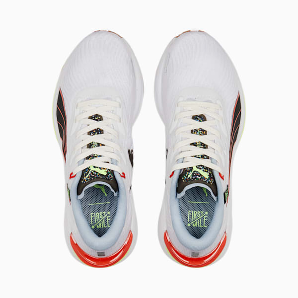 PUMA x FIRST MILE Electrify NITRO 2 Running Shoes Women, Puma White-Puma Black-Firelight