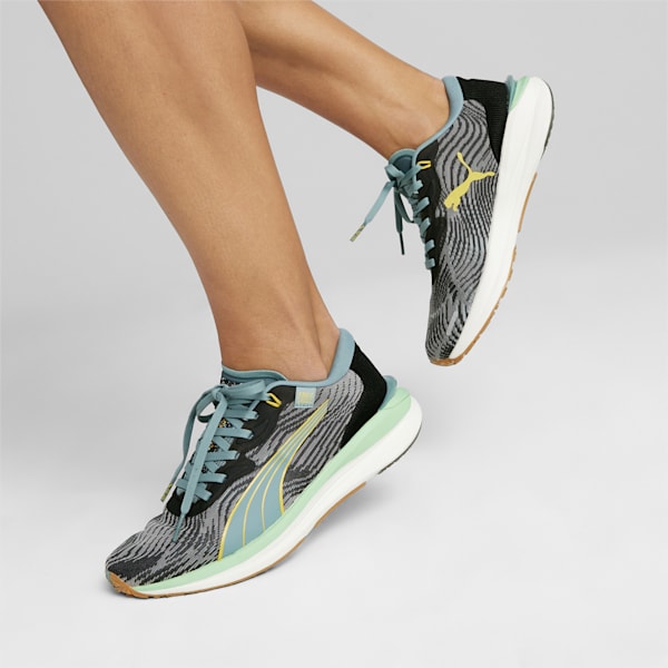 PUMA x FIRST MILE Electrify NITRO™ 2 Women's Running Shoes, PUMA Black-Adriatic-Fresh Pear, extralarge