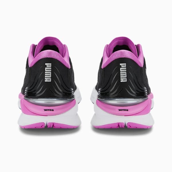 ウィメンズ エレクトリファイ ニトロ 2 ランニングシューズ, Puma Black-Electric Orchid-Metallic Silver, extralarge-JPN