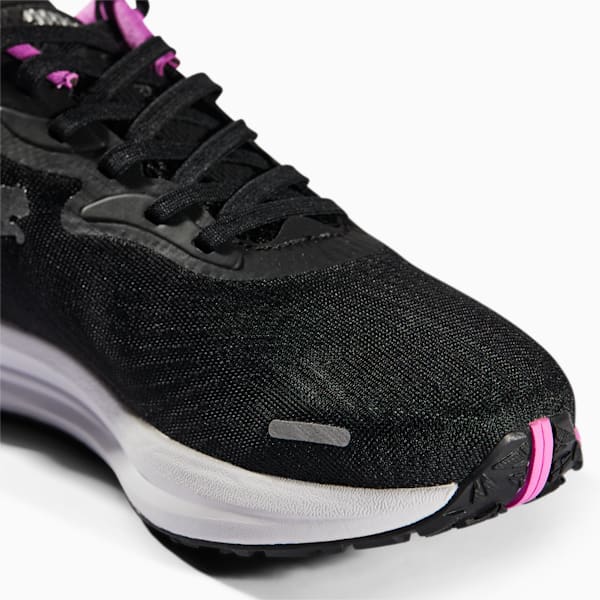 Electrify Nitro 2 Women's Running Shoes, Puma Black-Electric Orchid-Metallic Silver, extralarge-IND