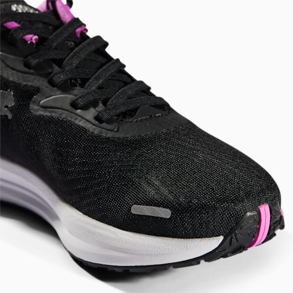 ウィメンズ エレクトリファイ ニトロ 2 ランニングシューズ, Puma Black-Electric Orchid-Metallic Silver, extralarge-JPN