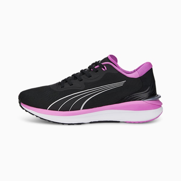 ウィメンズ エレクトリファイ ニトロ 2 ランニングシューズ, Puma Black-Electric Orchid-Metallic Silver, extralarge-JPN