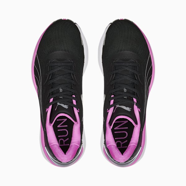 ウィメンズ エレクトリファイ ニトロ 2 ランニングシューズ, Puma Black-Electric Orchid-Metallic Silver, extralarge-JPN