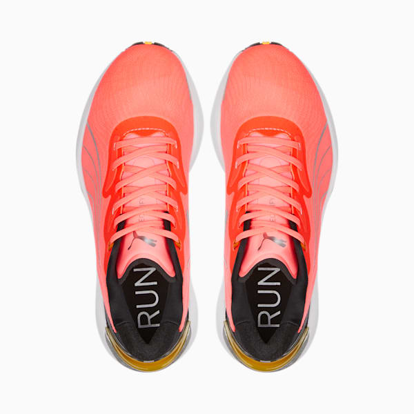 Zapatos para correr Electrify NITRO 2 para mujer, Sunset Glow-Puma Black-Metallic Silver