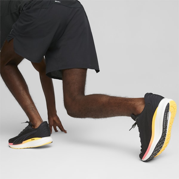 Magnify NITRO™ Surge Men's Running Shoes, Puma Black-Sunset Glow, extralarge-IND
