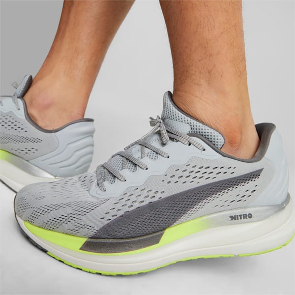 Magnify NITRO Surge Men's Running Shoes, Platinum Gray-Lime Squeeze