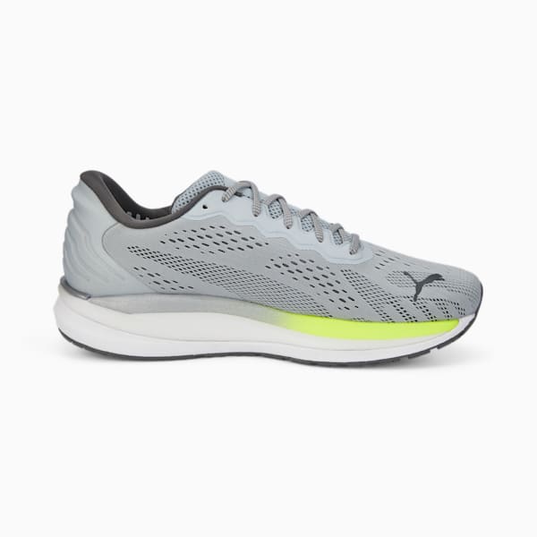 Magnify Nitro Surge Men's Running Shoes, Platinum Gray-Lime Squeeze, extralarge-IND