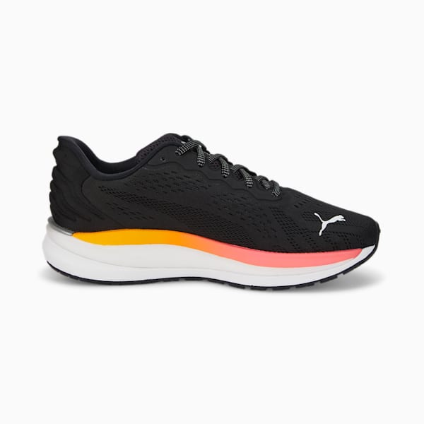 Magnify Nitro Surge Women's Running Shoes, Puma Black-Sunset Glow, extralarge-AUS