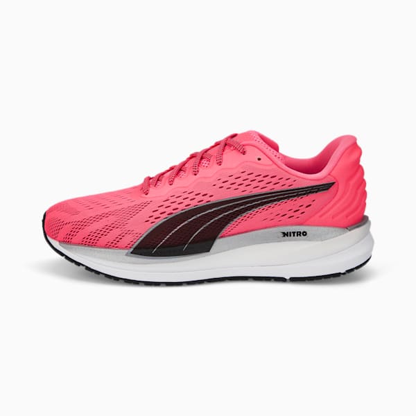 Magnify Nitro Surge Women's Running Shoes, Sunset Glow-Puma Black, extralarge-IND