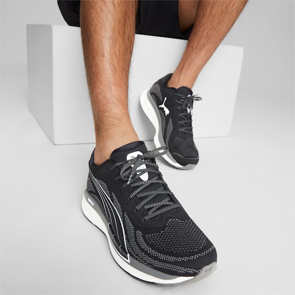 Magnify NITRO™ Knit Men's Running Shoes, Puma Black-CASTLEROCK-Puma White, extralarge-AUS