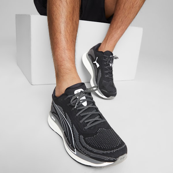 Magnify NITRO™ Knit Men's Running Shoes, Puma Black-CASTLEROCK-Puma White, extralarge-IND