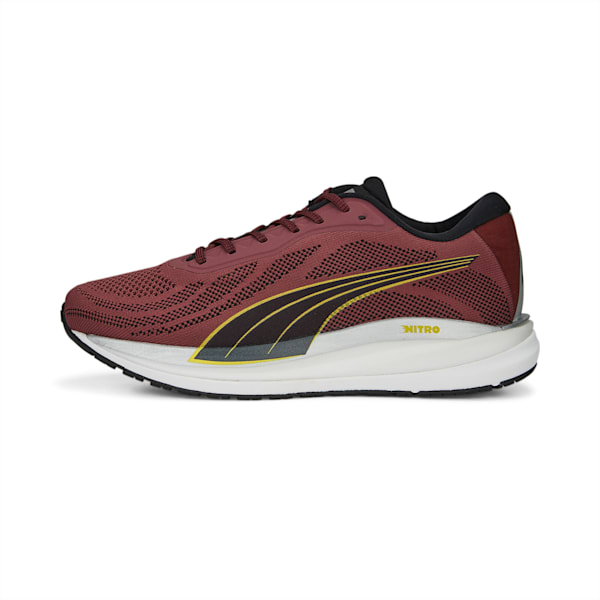Magnify Nitro Knit Men's Running Shoes, Wood Violet-PUMA Black, extralarge-IND