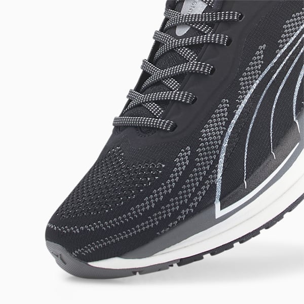 Magnify Nitro Knit Women's Running Shoes, Puma Black-CASTLEROCK-Puma White, extralarge-IND