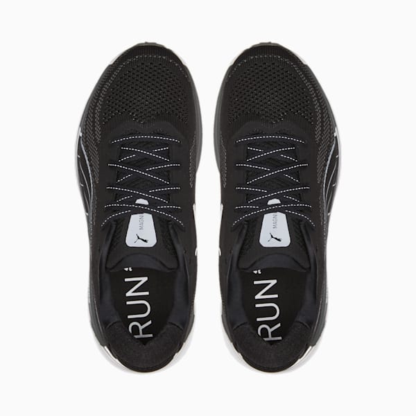 Magnify NITRO Knit Running Shoes Women, Puma Black-CASTLEROCK-Puma White