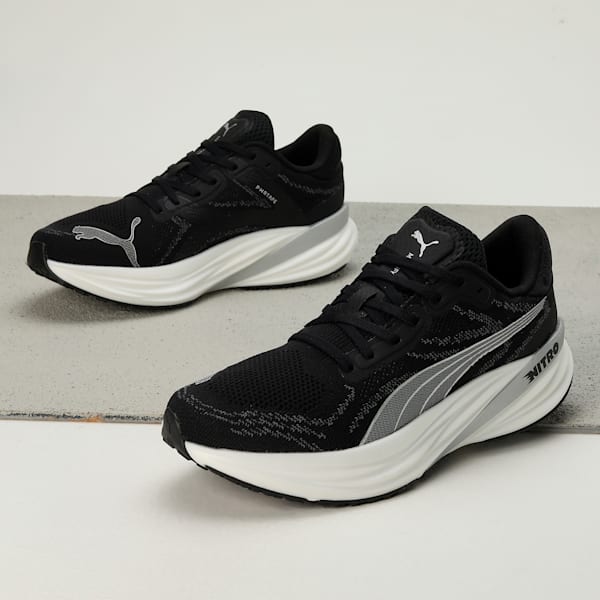 Magnify NITRO™ 2 Men's Running Shoes, PUMA Black-PUMA White-PUMA Silver, extralarge-IND