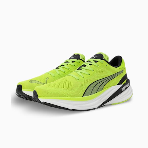 Magnify NITRO™ 2 Men's Running Shoes, Lime Pow-PUMA Black-PUMA Silver, extralarge-IND