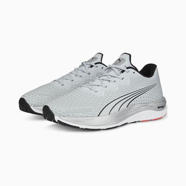 Velocity NITRO™ 2 WTR Men's Running Shoes, Platinum Gray-PUMA Black, extralarge-IND