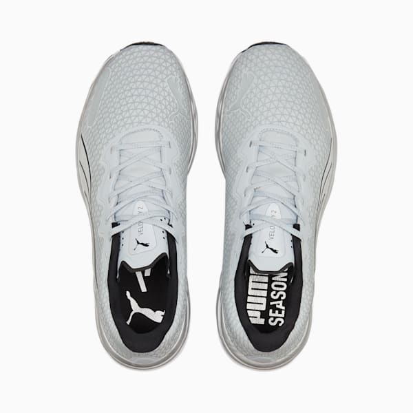 Velocity NITRO 2 WTR Men's Running Shoes, Platinum Gray-PUMA Black, extralarge-IND