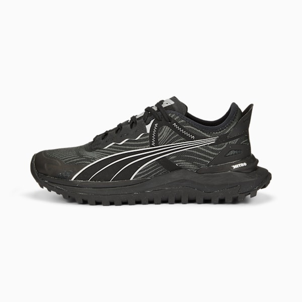 Voyage NITRO 2 Men's Trail Running Shoes, Puma Black-Metallic Silver, extralarge-GBR
