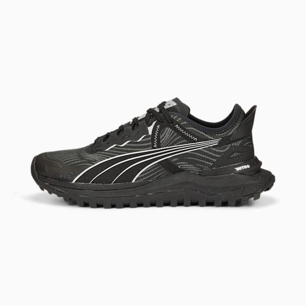 Voyage NITRO 2 Men's Running Shoes, Puma Black-Metallic Silver