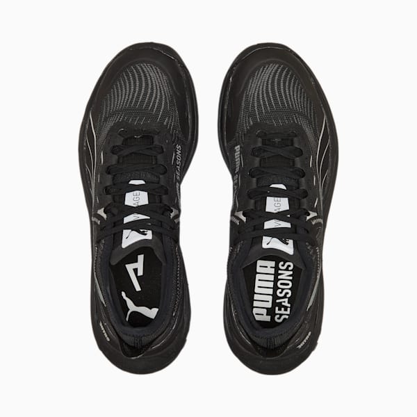 Voyage NITRO 2 Running Shoes Men, Puma Black-Metallic Silver