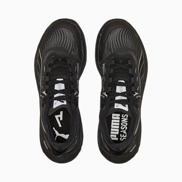 Voyage Nitro 2 Men's Running Shoes, Puma Black-Metallic Silver, extralarge-IND