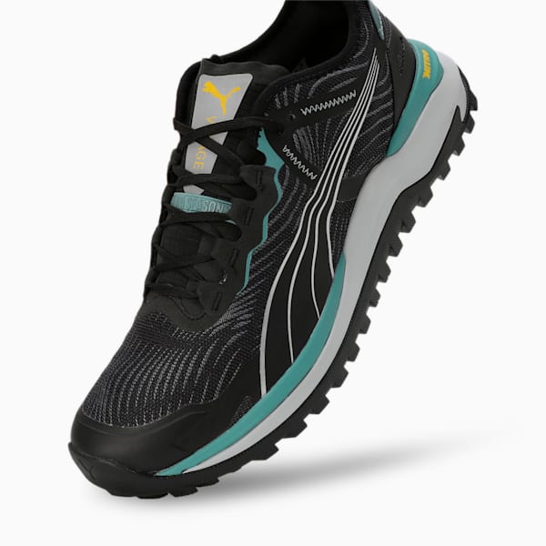 Voyage NITRO™ 2 Men's Trail Running Shoes, PUMA Black-Adriatic-PUMA Silver, extralarge-IND