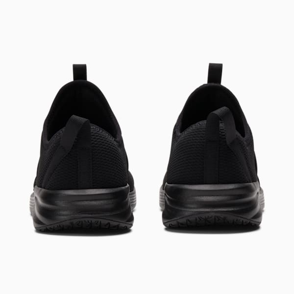 All black discount wide sneakers