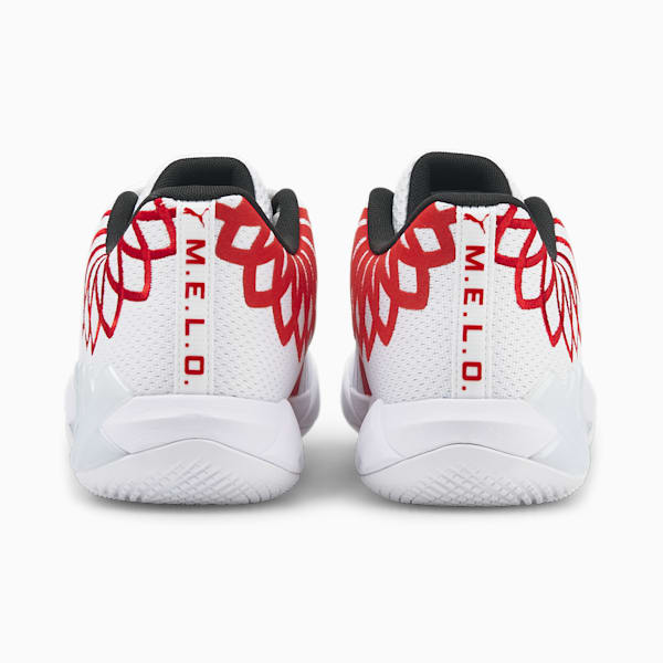 MB.01 Lo Basketball Shoes, PUMA White-High Risk Red, extralarge-GBR