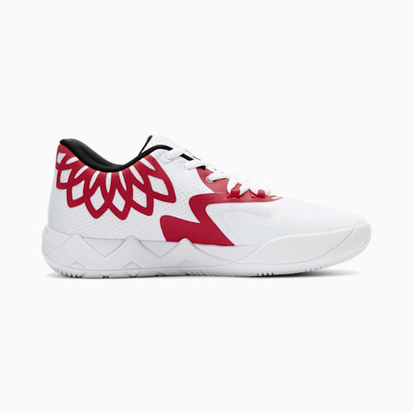 PUMA x LAMELO BALL MB.01 Lo Men's Basketball Shoes, PUMA White-High Risk Red, extralarge
