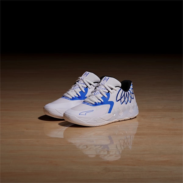 MB.01 Lo Basketball Shoes, PUMA White-Bluemazing