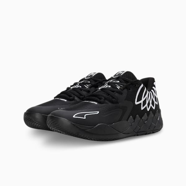 MB.01 Lo Unisex Basketball Shoes, PUMA Black-PUMA Black, extralarge-IND