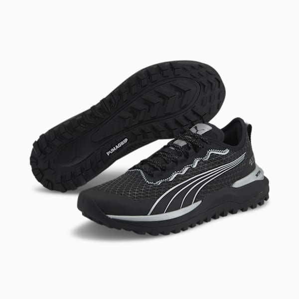 Voyage NITRO 2 GORE-TEX® Men's Running Shoes, Puma Black-Metallic Silver, extralarge-IND