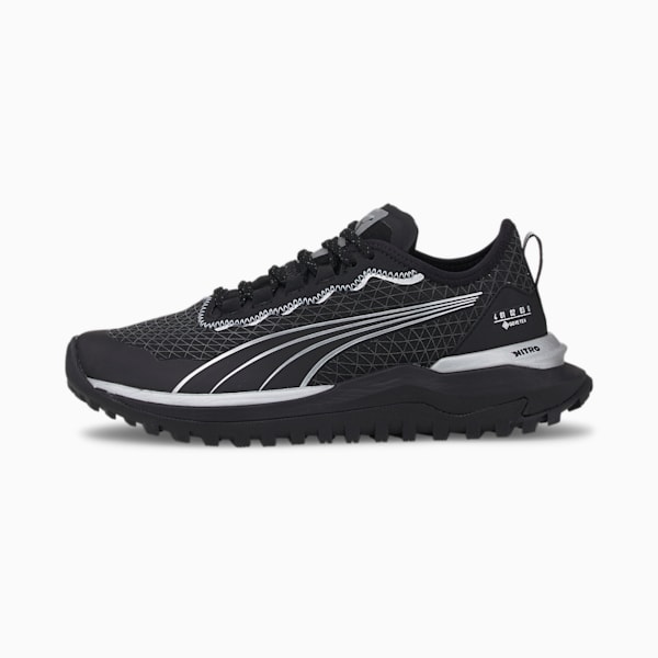 Voyage NITRO 2 GORE-TEX® Running Shoes Women, Puma Black-Metallic Silver