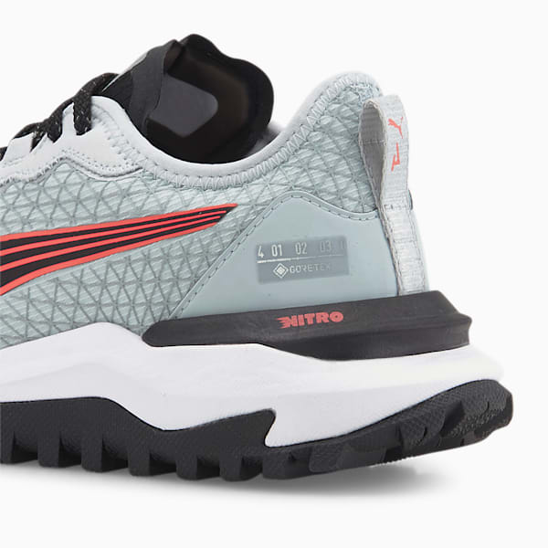Voyage NITRO 2 GORE-TEX® Women's Running Shoes, Platinum Gray-Puma Black-Salmon