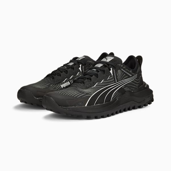 Voyage NITRO™ 2 Women's Trail Running Shoes, Puma Black-Metallic Silver, extralarge-IND