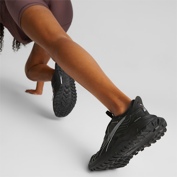Voyage NITRO™ 2 Women's Trail Running Shoes, Puma Black-Metallic Silver, extralarge-AUS