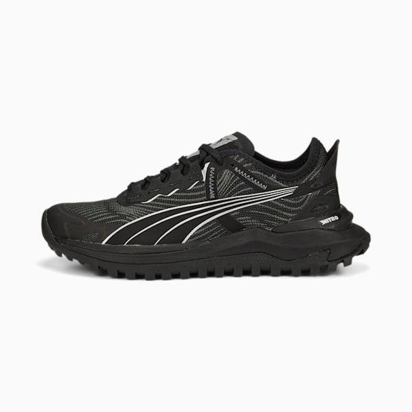 Voyage NITRO™ 2 Women's Trail Running Shoes, Puma Black-Metallic Silver, extralarge-AUS